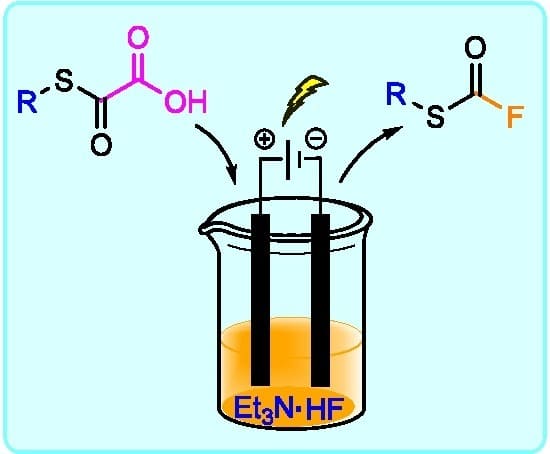 eFluorination for the Rapid Synthesis of Fluorothioformates from Oxalic Acid Monothioesters