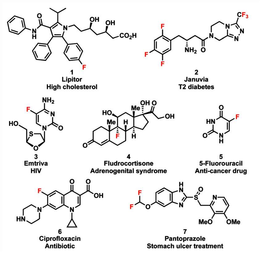 Fig.3 Fluorine-containing drugs.