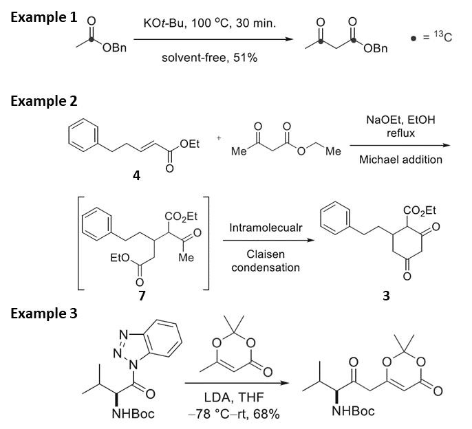 2.Fig 2. Solvent-free, intramolecualar, and vinylogous Claisen condensation.